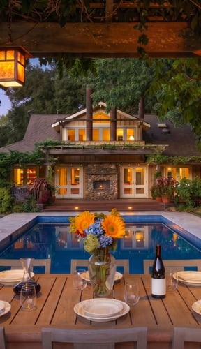 Secluded Sonoma property with private outdoor living space